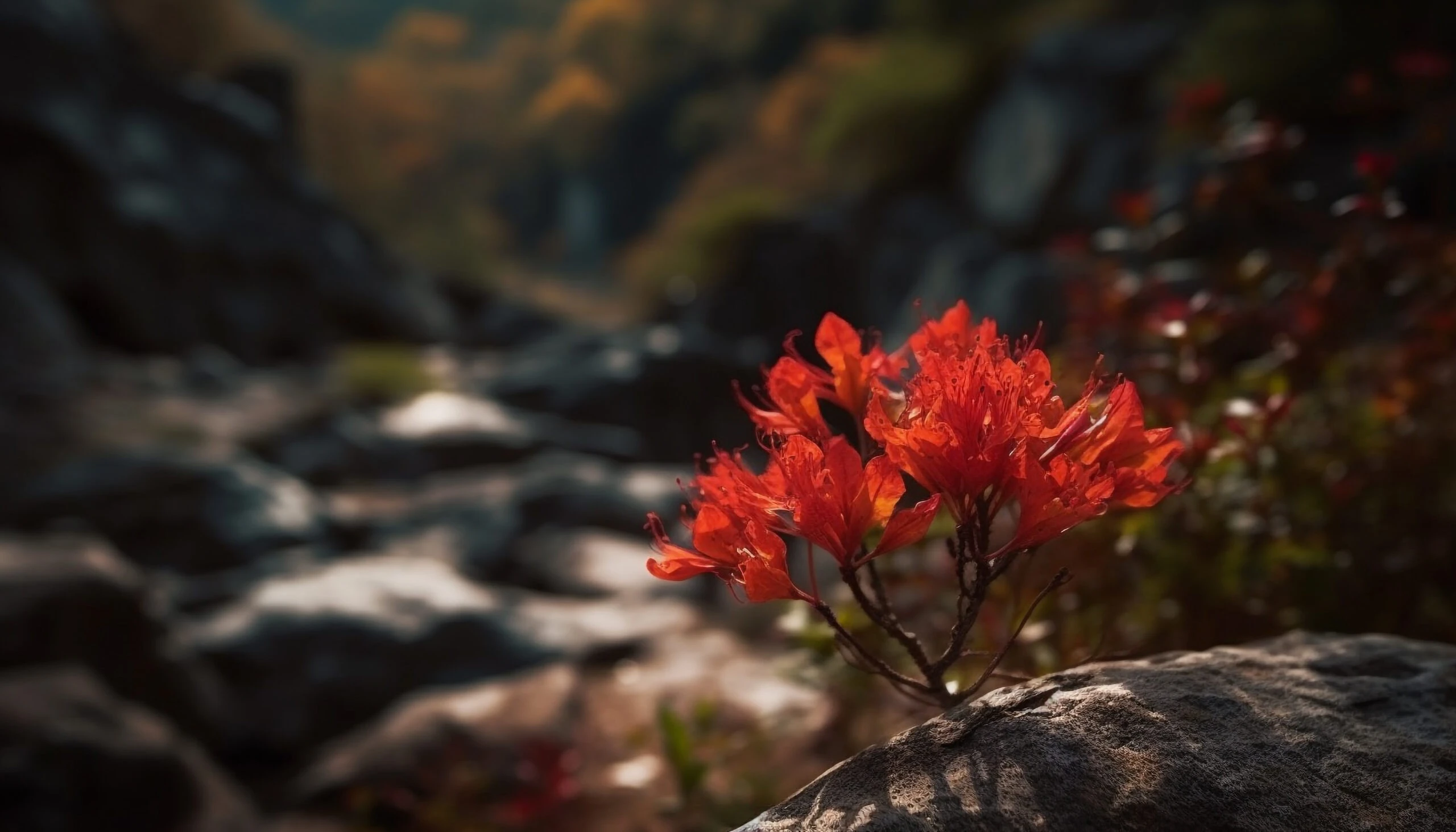 Autumn forest path, representing personal growth and change